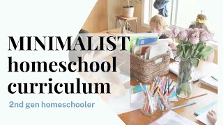 Minimalist homeschool curriculumwhat I use as a second Gen homeschooler to primary students [upl. by Lelith]