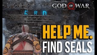 God of War PS4  Thamurs Corpse Gate Seals Locations CRN 3 Magic Runes [upl. by Claudio]