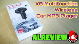 X8 Multifunction Wireless Bluetooth Car MP3 Player [upl. by Yadsnil361]