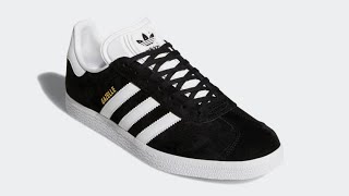 Adidas Gazelle Shoes BLACKWHITE  Onfeet  Unboxing [upl. by Rocray]