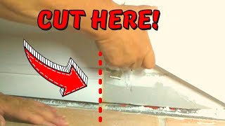 HOW TO cut a skirting board while its attached to the wall [upl. by Oilcareh]