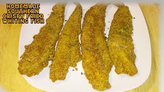 Crispy Southern Fried Whiting Fish Recipe  Easy Homemade Cooking [upl. by Siobhan]