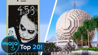 Top 20 Greatest Minecraft Creations [upl. by Isawk480]