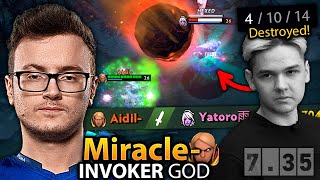 MIRACLE shows YATORO why hes called The INVOKER GOD of dota 2 [upl. by Sajet881]