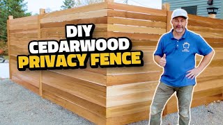 How to Build a Cedar Fence [upl. by Arnst]