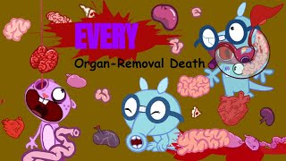 Happy Tree Friends Facts  All Organ Removal Deaths [upl. by Yenitirb]