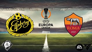 Elfsborg x Roma  2 rodada da Uefa Europa League 2425  EA FC [upl. by Novad530]