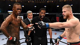 Israel Adesanya vs Jan Blachowicz Middleweight Title Fight  UFC 4 [upl. by Lindell434]