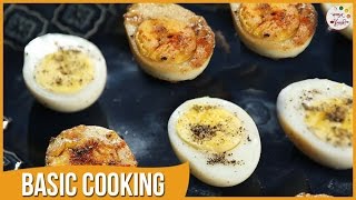 How To Make Perfect Boiled Eggs  Fried Eggs  Recipe by Archana in Marathi  Basic Cooking [upl. by Gipson51]