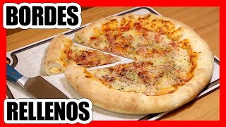 🍕 PIZZA con BORDE RELLENO  IRRESISTIBLE [upl. by Ok]