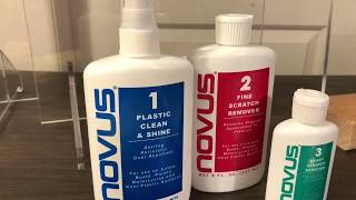 Keeping Acrylic Like New  Novus Acrylic Polish [upl. by Enelaj]