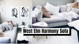 Review of the West Elm Harmony Sofa After 1 Year [upl. by Acisset]