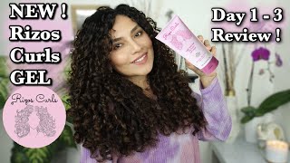 NEW Rizos Curls Light Hold Gel First Impressions Day 13  3a3b Curls  🤔 [upl. by Car]