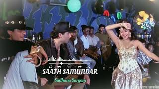 saath samundar  ⁹⁰ ts super hit song in Sony Deol Divya bharti  vishwatma  BG music video [upl. by Roanne6]