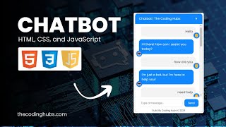 Chatbot with HTML CSS and JavaScript with Source Code  Coding Hubs [upl. by Karie]