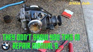 Replacing BMW Differential Output Shaft Seals NO SPECIALTY TOOLS  TAKES 3 MINUTES [upl. by Edaj]