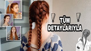 Balıksırtı Saç Örgüsü Nasıl Yapılır anlatarak Balıksırtı Modelleri I french braid 💚 [upl. by Niamart]