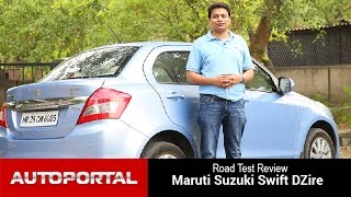 Maruti Suzuki Swift DZire Test Drive Review  Autoportal [upl. by Attenehs]