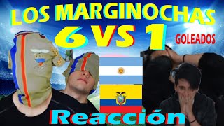 Argentina 6 vs Ecuador 1 reacciones de ecuatorianos [upl. by Suolhcin263]