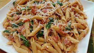 Creamy Tomato Italian Pasta With SpinachRecipe 113 [upl. by Norrad]