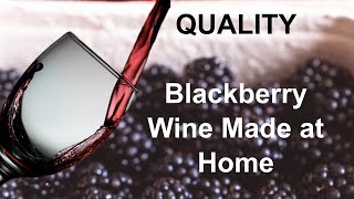 Home Brewing Wild Black Berry Wine [upl. by Ntsud240]