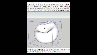 sketchup artisan tool tutorial  bean bag modelling in sketchup [upl. by Enyahs]