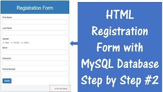 How to Connect HTML Form with MySQL Database using PHP [upl. by Wernick]