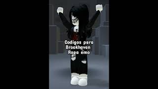 Codigos para Brookhaven emo roblox brookhaven emo codes shorts [upl. by Welcy]