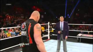 Brock Lesnar Returns 2013 amp F5 Vince Mcmahon  Las Vegas HD [upl. by Berte]