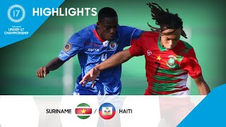 Concacaf Under17 Championship 2023 Highlights  Suriname v Haiti [upl. by Yorgen584]