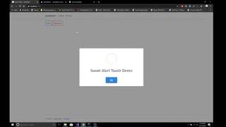 Using sweetalerttoastr javascript library in AspNet Core MVC [upl. by Ylrad736]