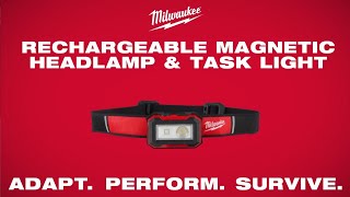 Milwaukee® Rechargeable Magnetic Headlamp And Task Light [upl. by Shuping]