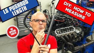 HOW TO DIY MEASURE LS PUSHROD LENGTHCHEAP amp EASY [upl. by Enahc]