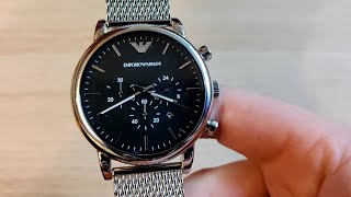 Emporio Armani review watch AR1808 Chronograph [upl. by Gnen373]