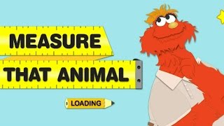 Sesame Street Measure That Animal Murray Online Game For Children [upl. by Mikael]