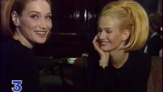 Carla Bruni and Karen Mulder Interview [upl. by Yemirej]