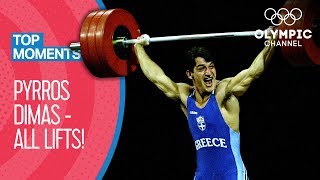 All Pyrros Dimas Olympic Medal Lifts  Top Moments [upl. by Canty]