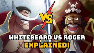 Whitebeard vs Roger The Pinnacle of One Piece Rivalries [upl. by Nylesor]