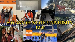 Savannah state university tour💙🧡 [upl. by Everick170]