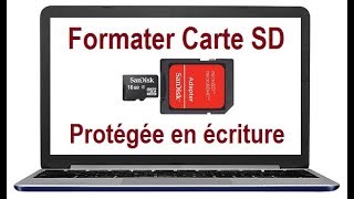 Comment Formater une Carte SD protégée en écriture [upl. by Esadnac922]