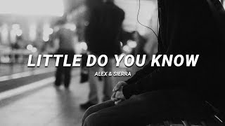 Little Do You Know  Alex amp Sierra  1 Hour VersionLoop  Lyrics [upl. by Eizzik]