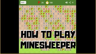 How to play minesweeper google minesweeper for android and iphone [upl. by Karlyn]