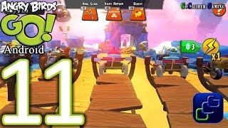 Angry Birds GO Android Walkthrough  Part 11  AIR Track 1 [upl. by Airtal]