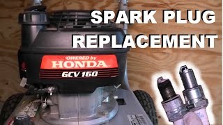 Spark plug replacement on Honda GCV 160 small engine [upl. by Berkly809]