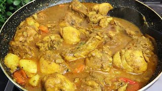 HOW TO MAKE THE MOST DELICIOUS JAMAICAN CURRY CHICKEN  CHICKEN CURRY [upl. by Randee599]