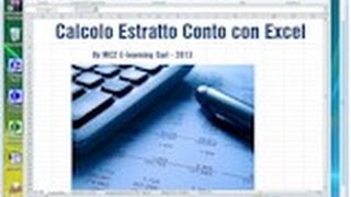 Estratto Conto Bancario con Excel [upl. by Fancy]