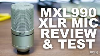 MXL990 XLR Condenser Mic Review  Test [upl. by Ytsim407]