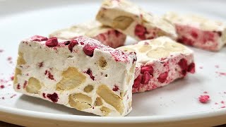 Soft and Easy nougat recipe Homemade nougat [upl. by Isabella]