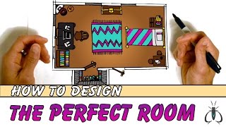 How to Design Your Room Floor Plan Step by Step  Animated Art Lesson for Kids [upl. by Anilegnave]