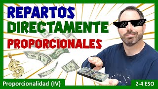 💵 Repartos directamente proporcionales  cómo resolver problemas paso a paso [upl. by Eirrok]